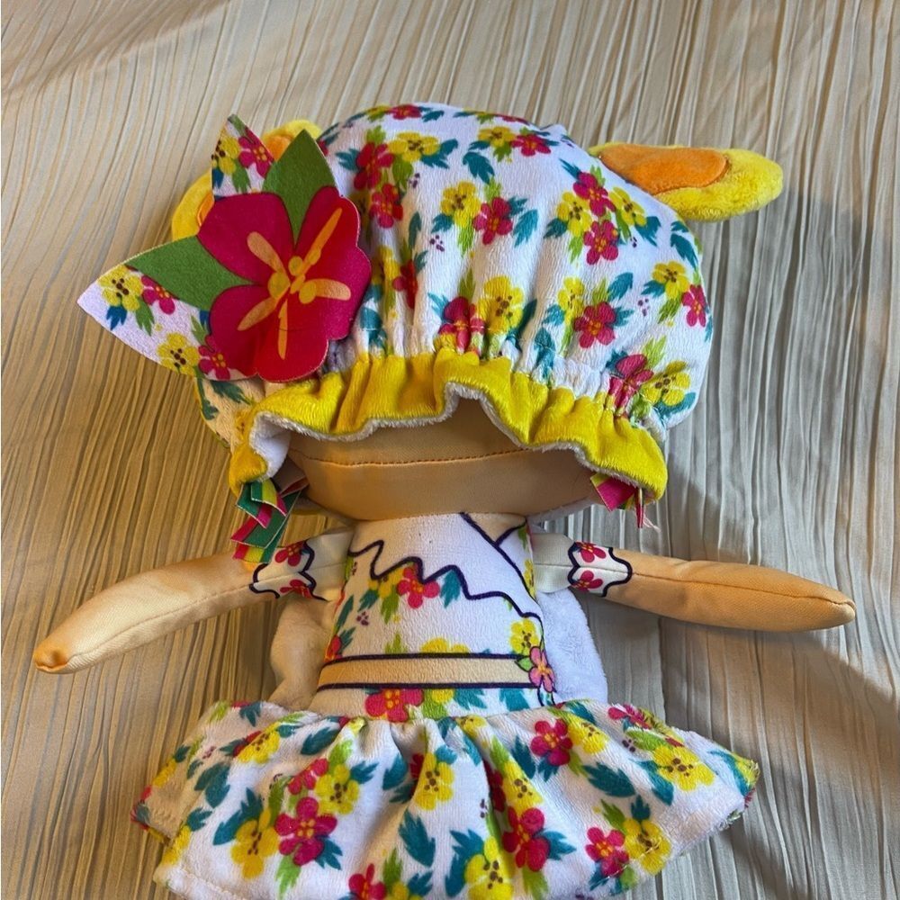 Flip Zee girls plush 2‎ in 1 doll yarn hair floral - Picture 7 of 8
